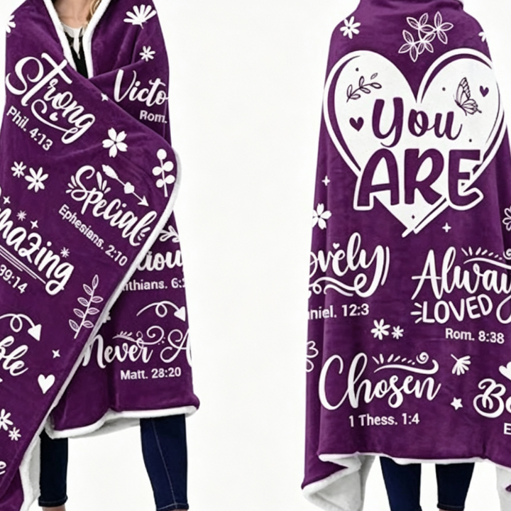 Cashmere blanket hoodie