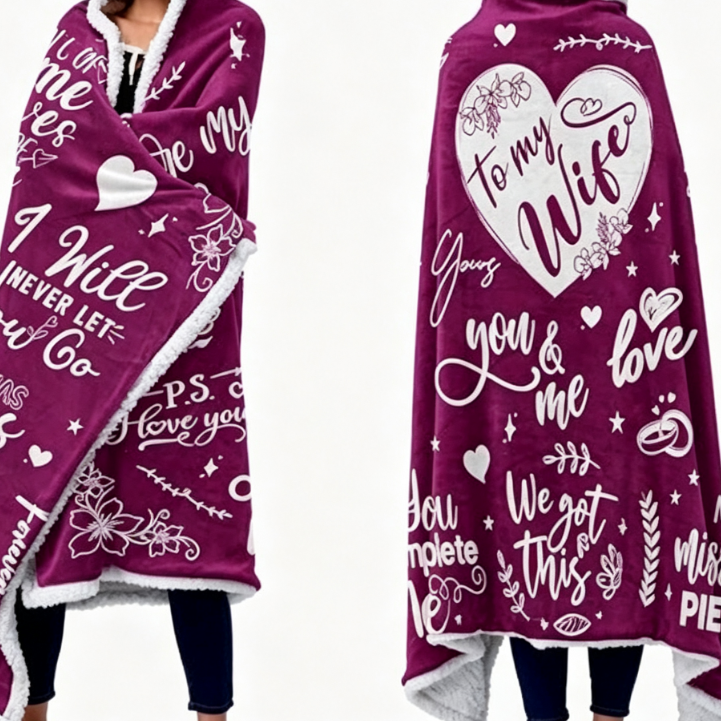 Cashmere blanket hoodie