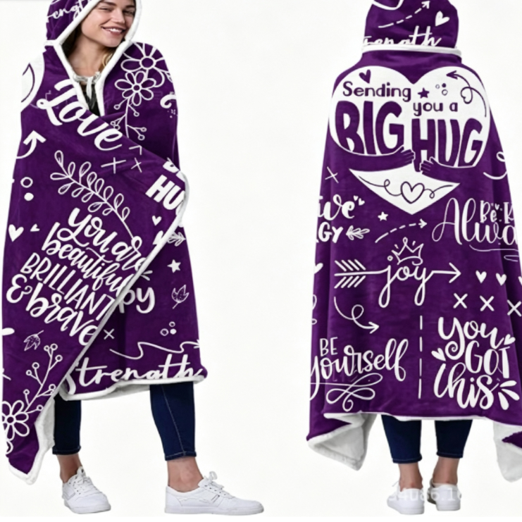 Cashmere blanket hoodie