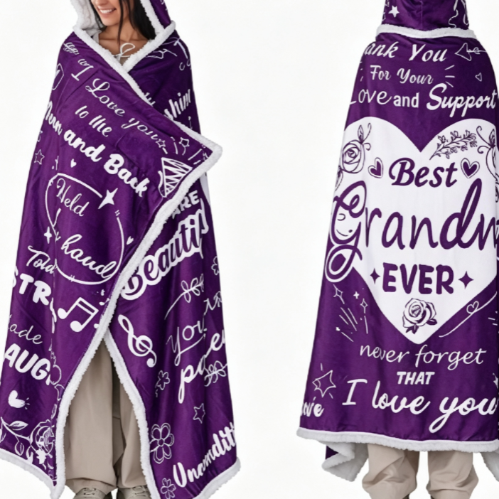 Cashmere blanket hoodie